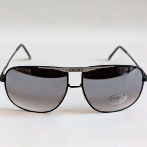 NWT Vintage 90's Large Square Metal Sport Sunglasses (M. Black)